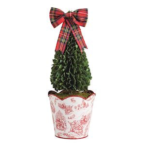 MP Toile Boxwood Topiaries