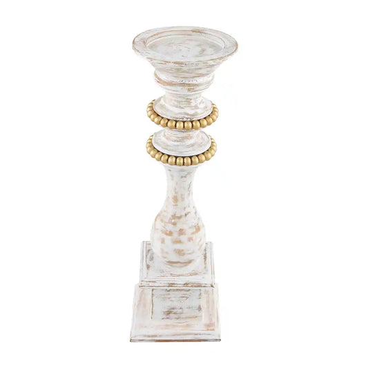 MP LG gold beaded candlestick
