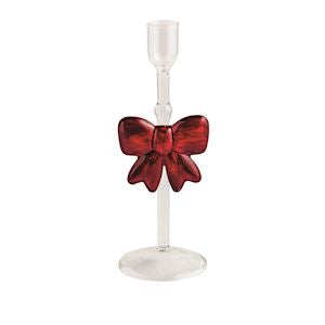 MP Christmas Glass Taper Holders