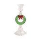 MP Christmas Glass Taper Holders
