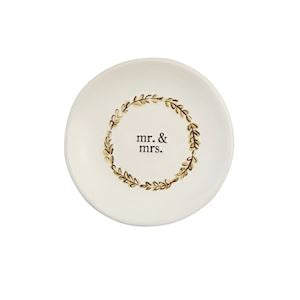 MP Mr Mrs Wedding Ring Dish
