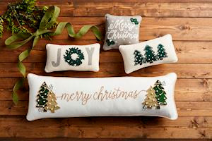 MP Velvet Tree Merry Christmas Long Pillow