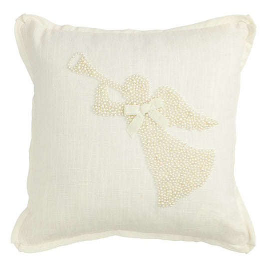 Mp White Christmas Pearl Pillow