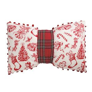 MP Toile Bow Pillow