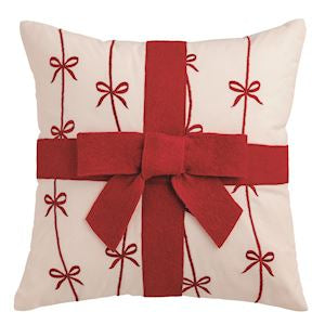 MP Bow Felted Wool Pillow