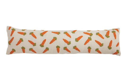 MP Carrot Embroidery Long Pillow