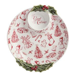 MP Good Tidings Toile Chip & Dip