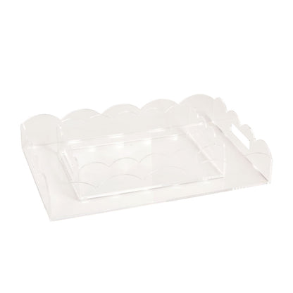 MP Lucite Scalloped Tray