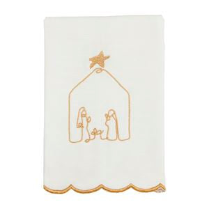 MP Gold Christmas Scallop Towels