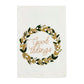 MP White Christmas Velvet Applique Towels
