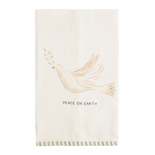 MP White Stripe Hem Towel