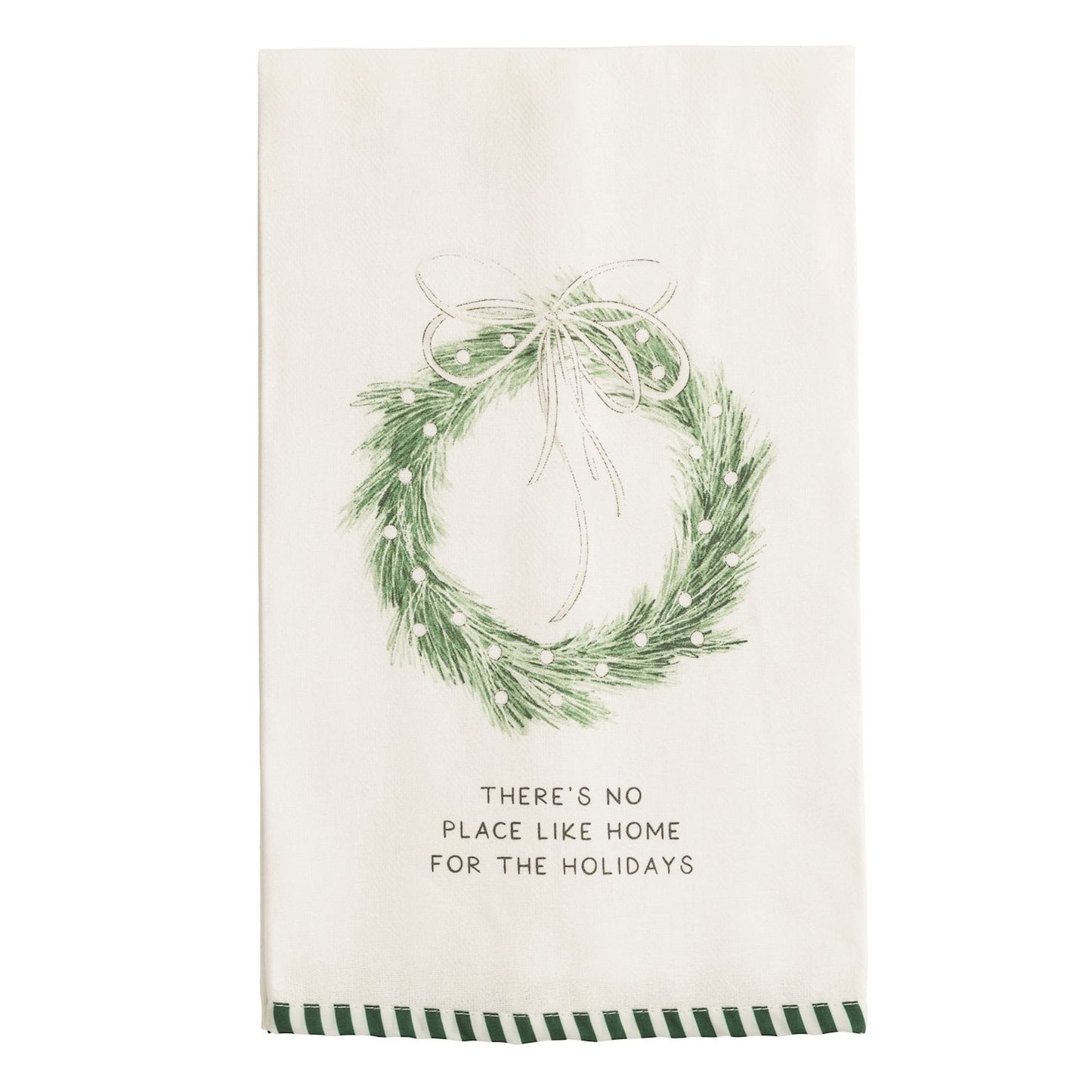 MP White Stripe Hem Towel