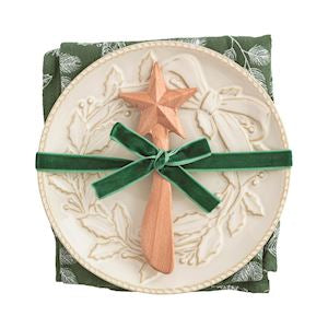 MP White Christmas Appetizer Plate Sets