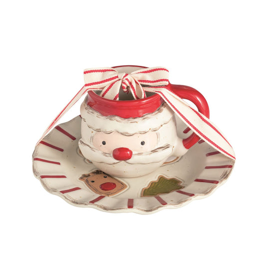 Mp Icon Cookie Plate & Santa Mug Set