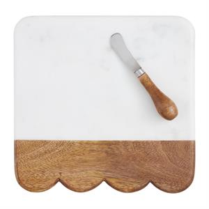 MP Scallop & Wood Marble Board