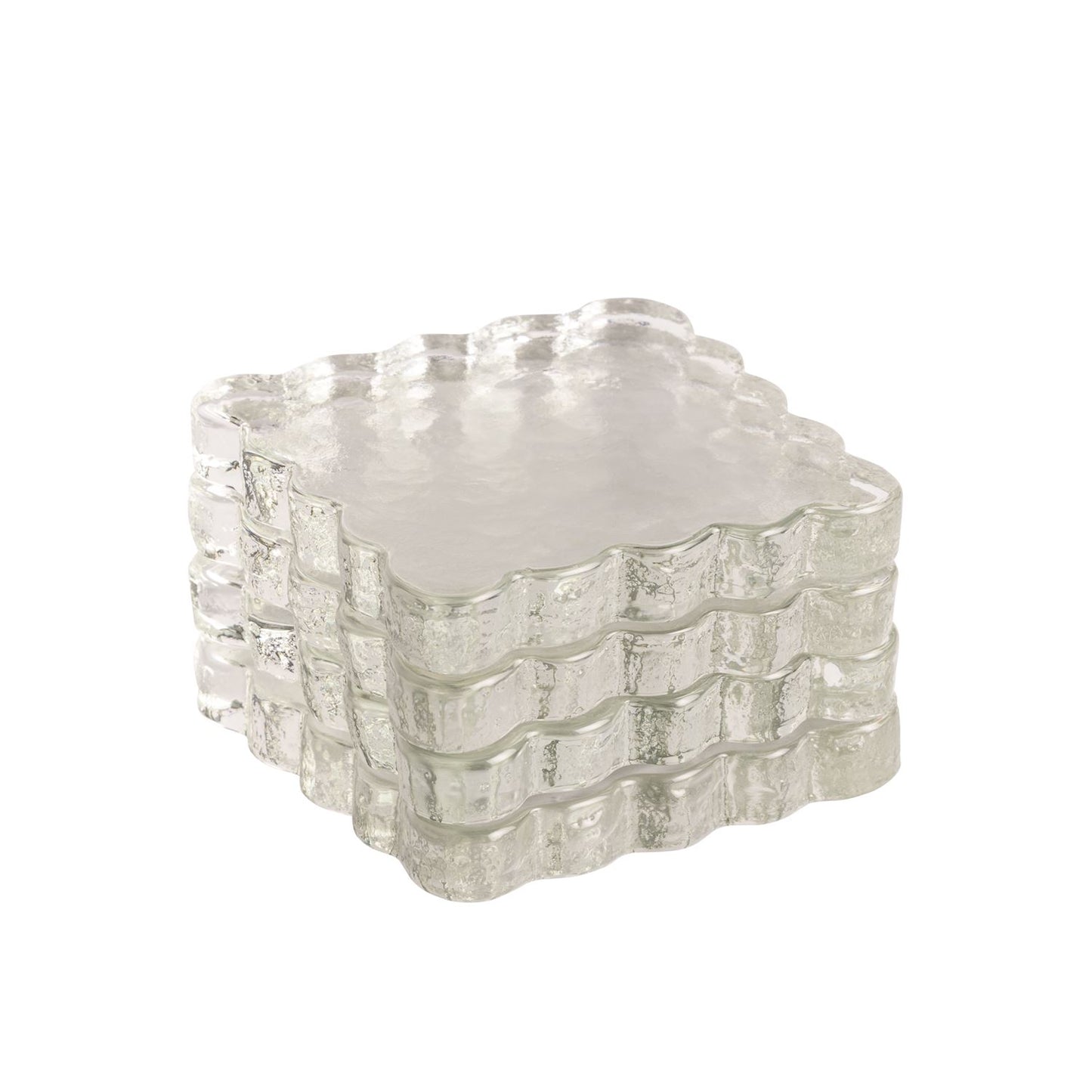 MP Scalloped Glass Coaster