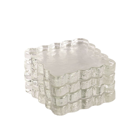 MP Scalloped Glass Coaster