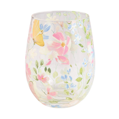 MP Painted Wine Glass