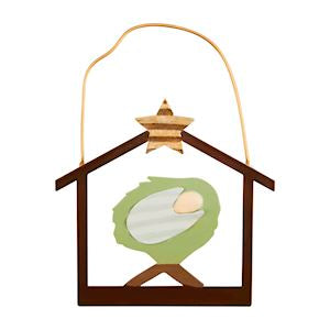MP Manger Tin ornament