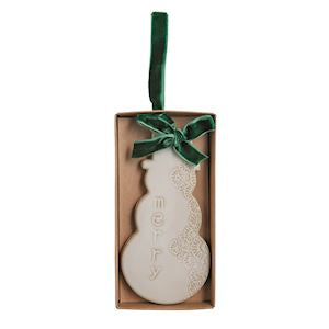 MP White Cmas Figural Ornament 26