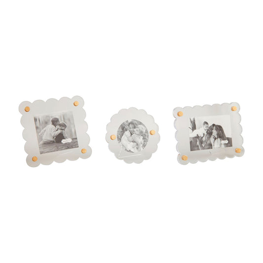MP Mini Round Scallop Acrylic Frame