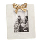 MP Gold Bow Marble Frame