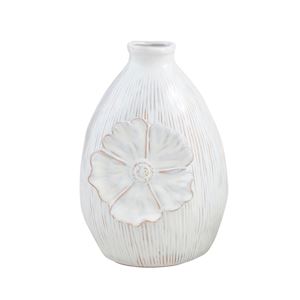MP White Flower Bloom Vases