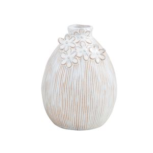MP White Flower Bloom Vases