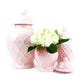 Pink Textured Ginger Jar