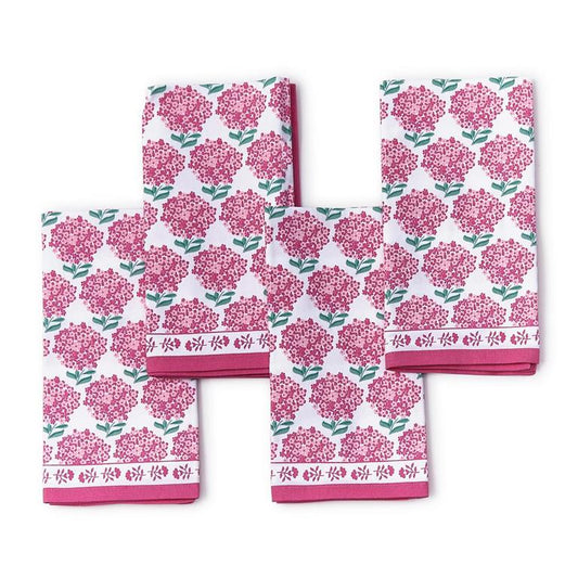 TC Pink Hydrangea Cloth Napkins