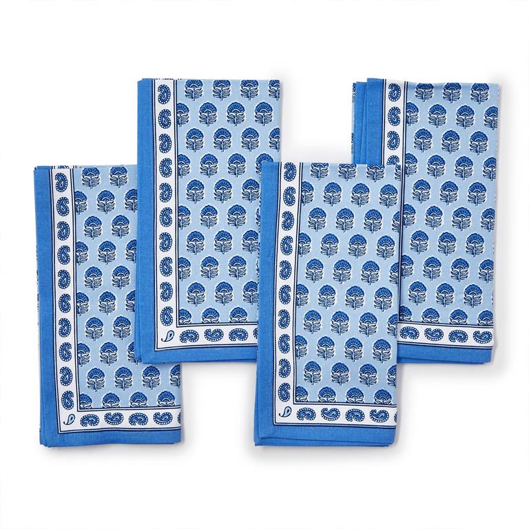 TC Block Print Cloth Napkins (4)
