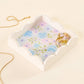 TDE Scallop Trinket Tray-Secret Garden Blue