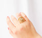 Lindy Beaded Band in Gold