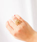 Lindy Beaded Band in Gold
