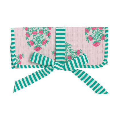 MP Block Print Jewelry Roll