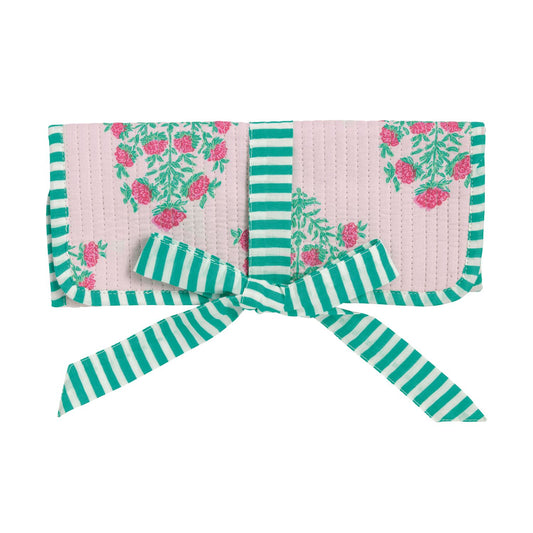 MP Block Print Jewelry Roll