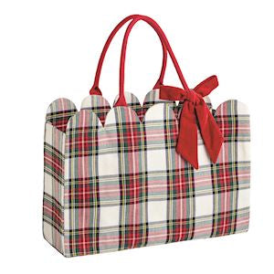 MP Tartan Scallop Tote