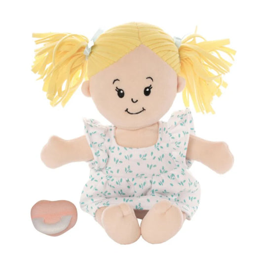 Baby Stella Doll- Peach w/ Blonde Pigtails