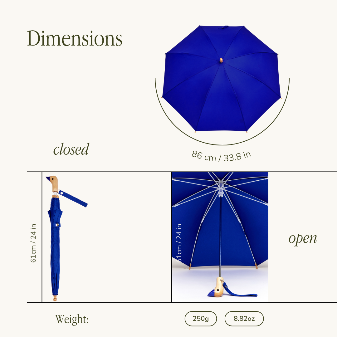 New! Royal Blue Children's Eco-Friendly Duckling Umbrella