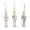 RI White Nutcracker Ornament