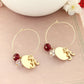 SEA Collegiate Gold Hoop Earrings