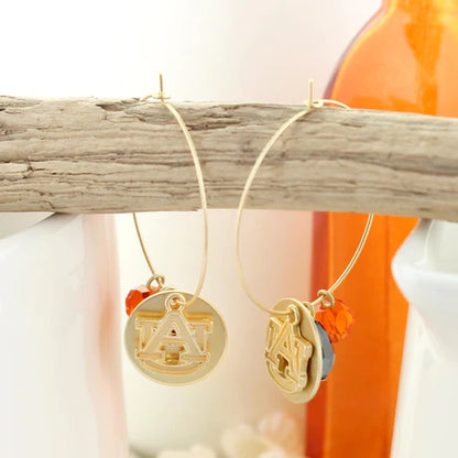 SEA Collegiate Gold Hoop Earrings