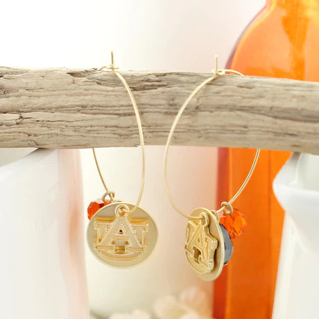 SEA Collegiate Gold Hoop Earrings