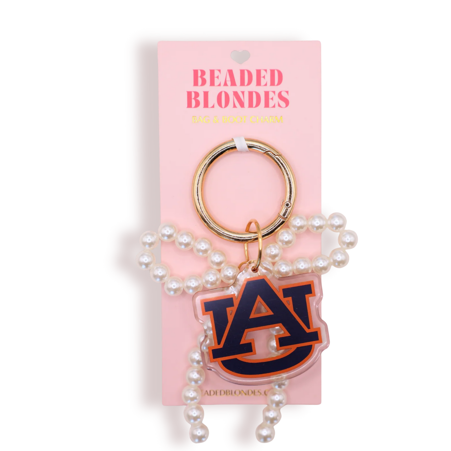 Beaded Blonde Bag & Boot Charm