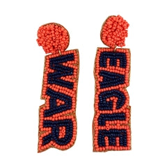 CD beaded earrings