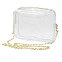 CD clear crossbody - gold