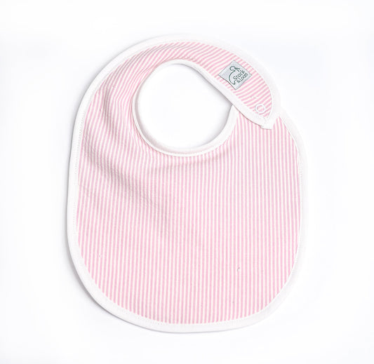 S&L Bib - Pink Seersucker