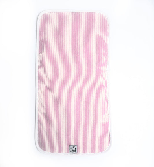 S&L Burp Cloth - Pink Seersucker