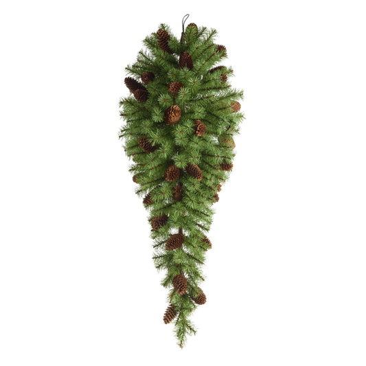 RI Pine and Pincone Teardrop Swag