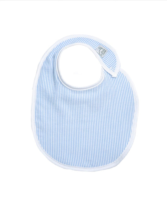 S&L Bib - Blue Seersucker